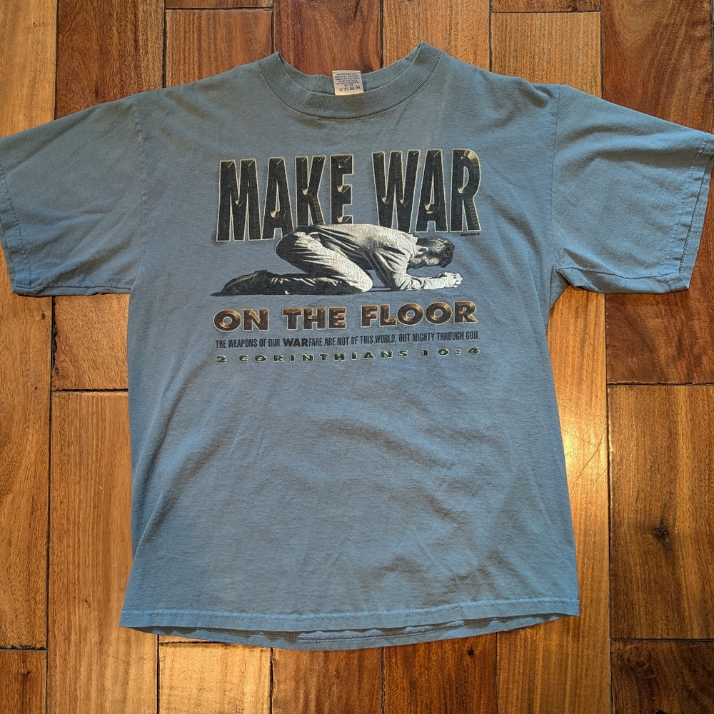 Solid Light "Make War On The Floor" Christian T Shirt (L)